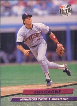 #395 Greg Gagne - Minnesota Twins - 1992 Ultra Baseball