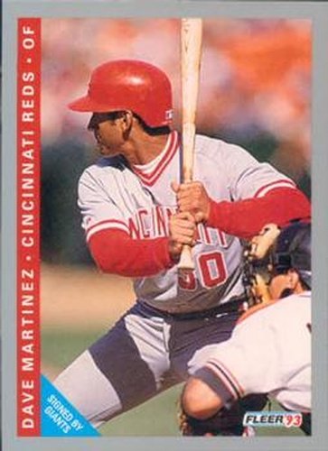 #395 Dave Martinez - San Francisco Giants - 1993 Fleer Baseball