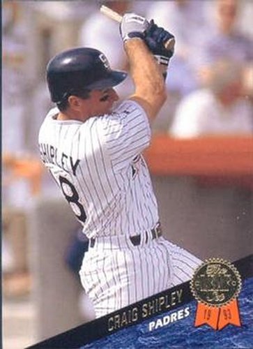 #395 Craig Shipley - San Diego Padres - 1993 Leaf Baseball