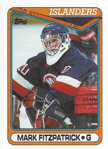 #395 Mark Fitzpatrick - New York Islanders - 1990-91 Topps Hockey