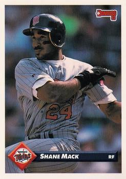 #395 Shane Mack - Minnesota Twins - 1993 Donruss Baseball