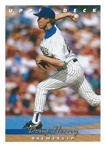 #395 Doug Henry - Milwaukee Brewers - 1993 Upper Deck Baseball