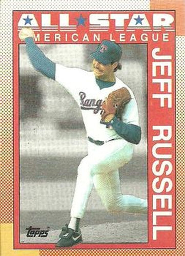 #395 Jeff Russell - Texas Rangers - 1990 Topps Baseball