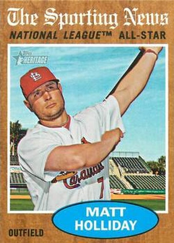 #395 Matt Holliday - St. Louis Cardinals - 2011 Topps Heritage Baseball