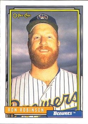 #395 Ron Robinson - Milwaukee Brewers - 1992 O-Pee-Chee Baseball