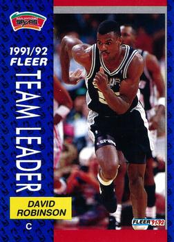 #395 David Robinson - San Antonio Spurs - 1991-92 Fleer Basketball