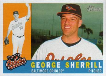 #395 George Sherrill - Baltimore Orioles - 2009 Topps Heritage Baseball