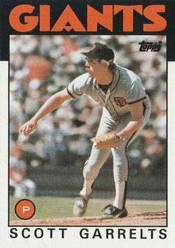 #395 Scott Garrelts - San Francisco Giants - 1986 Topps Baseball