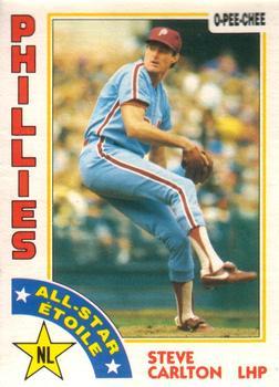 #395 Steve Carlton - Philadelphia Phillies - 1984 O-Pee-Chee Baseball