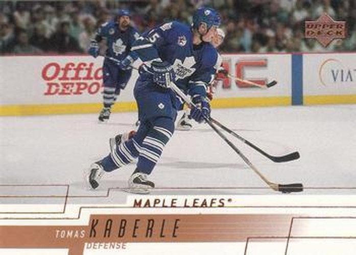 #395 Tomas Kaberle - Toronto Maple Leafs - 2000-01 Upper Deck Hockey