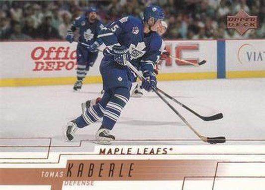 #395 Tomas Kaberle - Toronto Maple Leafs - 2000-01 Upper Deck Hockey
