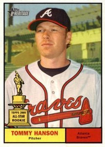 #395 Tommy Hanson - Atlanta Braves - 2010 Topps Heritage Baseball