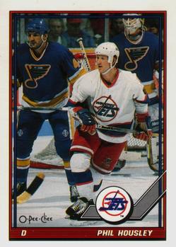 #395 Phil Housley - Winnipeg Jets - 1991-92 O-Pee-Chee Hockey