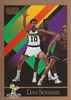 #395 Dan Schayes - Milwaukee Bucks - 1990-91 SkyBox Basketball