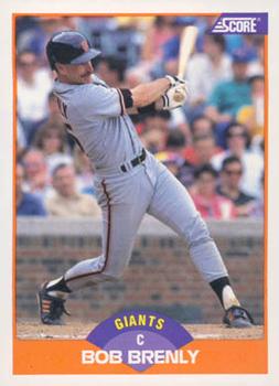#395 Bob Brenly - San Francisco Giants - 1989 Score Baseball