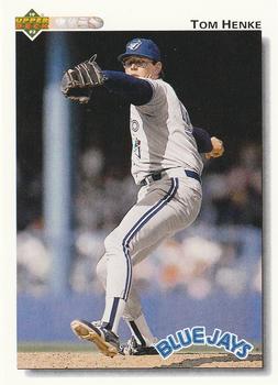 #395 Tom Henke - Toronto Blue Jays - 1992 Upper Deck Baseball