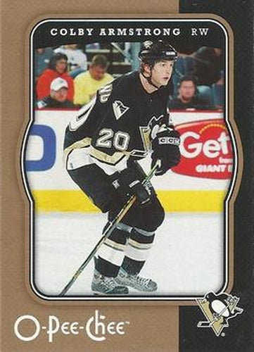 #395 Colby Armstrong - Pittsburgh Penguins - 2007-08 O-Pee-Chee Hockey