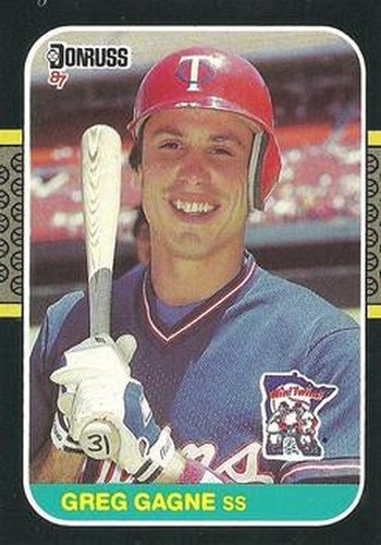 #395 Greg Gagne - Minnesota Twins - 1987 Donruss Baseball