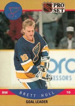 #395 Brett Hull - St. Louis Blues - 1990-91 Pro Set Hockey
