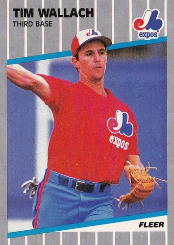 #395 Tim Wallach - Montreal Expos - 1989 Fleer Baseball