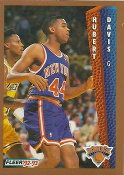 #395 Hubert Davis - New York Knicks - 1992-93 Fleer Basketball