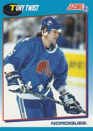 #396 Tony Twist - Quebec Nordiques - 1991-92 Score Canadian Bilingual Hockey