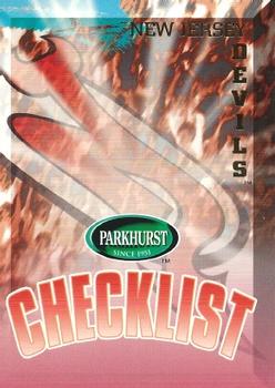 #396 Devils Checklist - New Jersey Devils - 1995-96 Parkhurst International Hockey