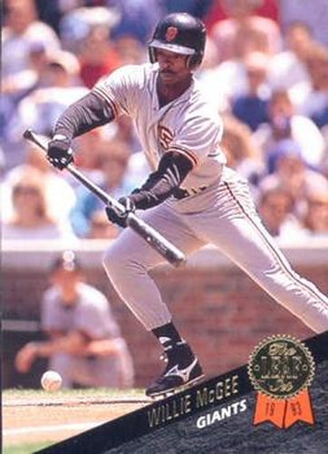 #396 Willie McGee - San Francisco Giants - 1993 Leaf Baseball