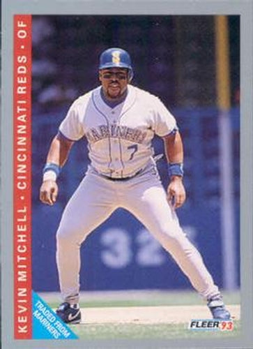 #396 Kevin Mitchell - Cincinnati Reds - 1993 Fleer Baseball