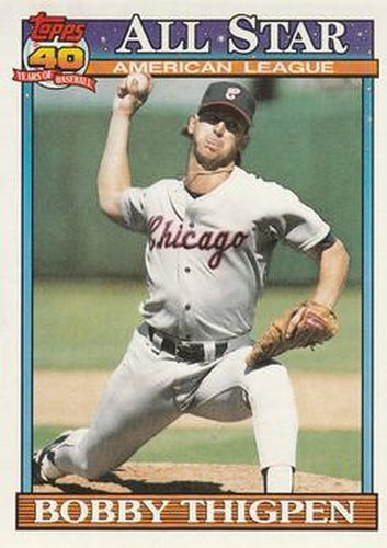 #396 Bobby Thigpen - Chicago White Sox - 1991 O-Pee-Chee Baseball