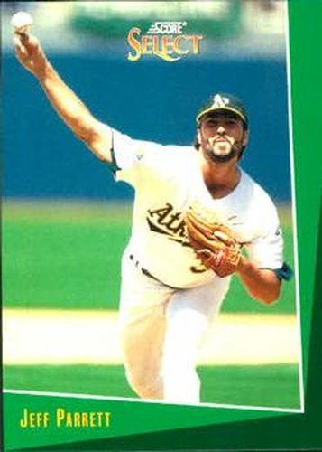 #396 Jeff Parrett - Oakland Athletics - 1993 Select Baseball