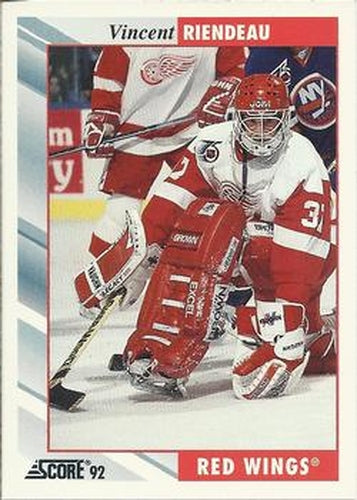 #396 Vincent Riendeau - Detroit Red Wings - 1992-93 Score USA Hockey