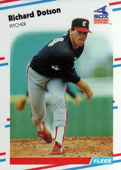 #396 Richard Dotson - Chicago White Sox - 1988 Fleer Baseball