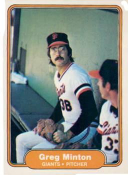 #396 Greg Minton - San Francisco Giants - 1982 Fleer Baseball