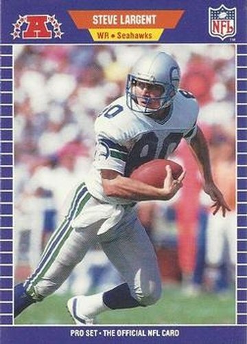 #396 Steve Largent - Seattle Seahawks - 1989 Pro Set Football