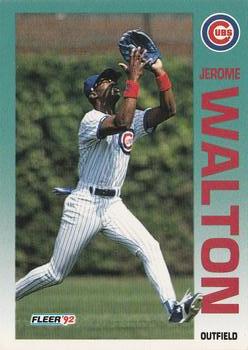 #396 Jerome Walton - Chicago Cubs - 1992 Fleer Baseball