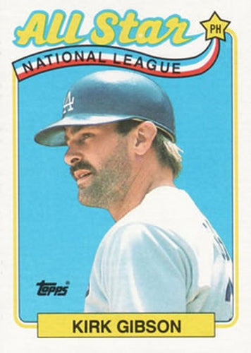 #396 Kirk Gibson - Los Angeles Dodgers - 1989 Topps Baseball