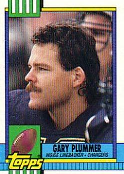 #396 Gary Plummer - San Diego Chargers - 1990 Topps Football