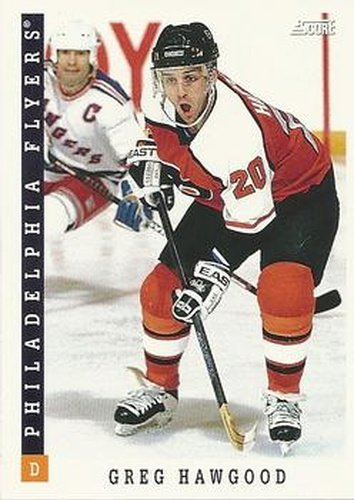 #396 Greg Hawgood - Philadelphia Flyers - 1993-94 Score Canadian Hockey