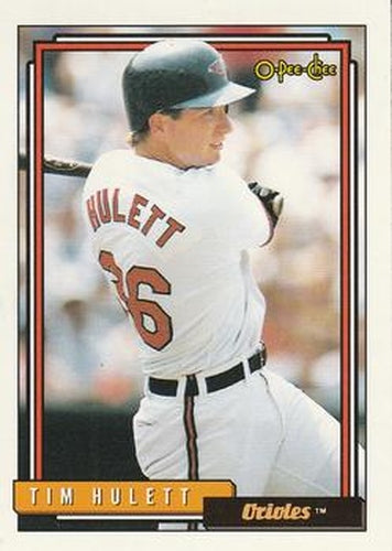 #396 Tim Hulett - Baltimore Orioles - 1992 O-Pee-Chee Baseball