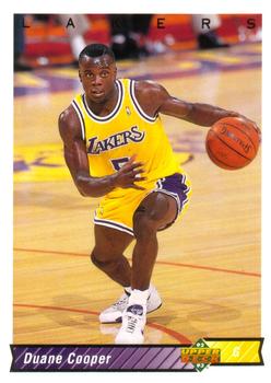 #396 Duane Cooper - Los Angeles Lakers - 1992-93 Upper Deck Basketball