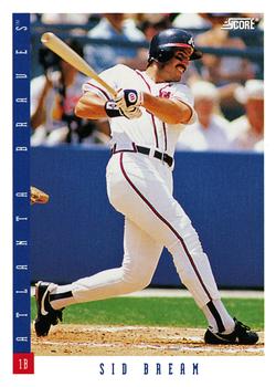 #396 Sid Bream - Atlanta Braves - 1993 Score Baseball