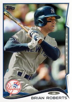 #396 Brian Roberts - New York Yankees - 2014 Topps Baseball