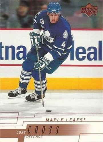 #396 Cory Cross - Toronto Maple Leafs - 2000-01 Upper Deck Hockey