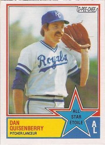 #396 Dan Quisenberry - Kansas City Royals - 1983 O-Pee-Chee Baseball