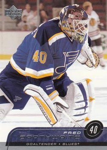 #396 Fred Brathwaite - St. Louis Blues - 2002-03 Upper Deck Hockey