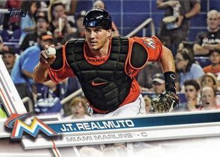 #396 J.T. Realmuto - Miami Marlins - 2017 Topps Baseball