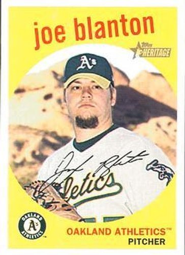 #396 Joe Blanton - Oakland Athletics - 2008 Topps Heritage Baseball