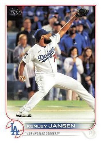 #396 Kenley Jansen - Los Angeles Dodgers - 2022 Topps Baseball