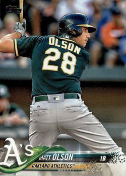 #396 Matt Olson - Oakland Athletics - 2018 Topps Baseball